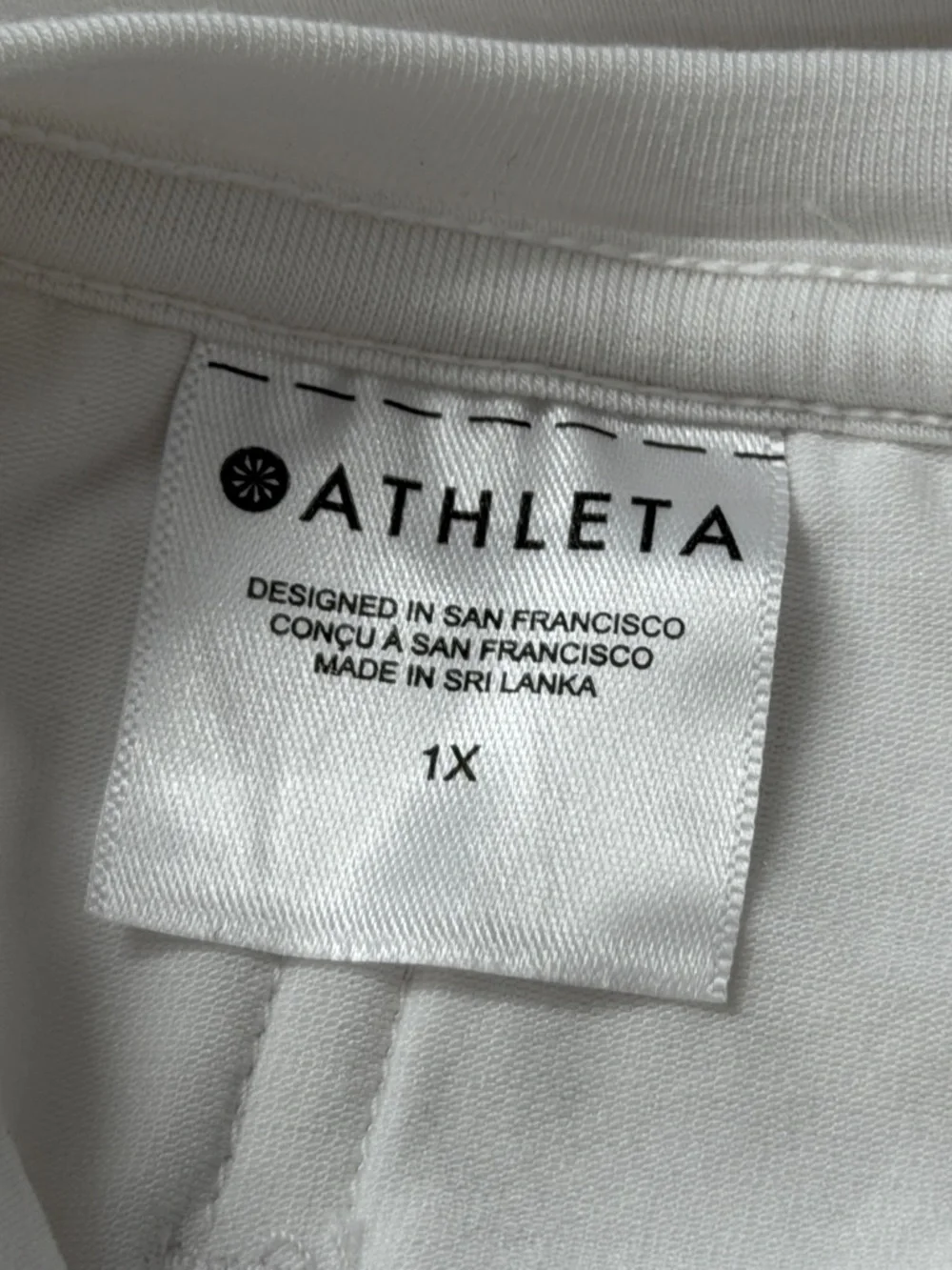 Athleta White Women's Top - 1X - Picture 6 of 7